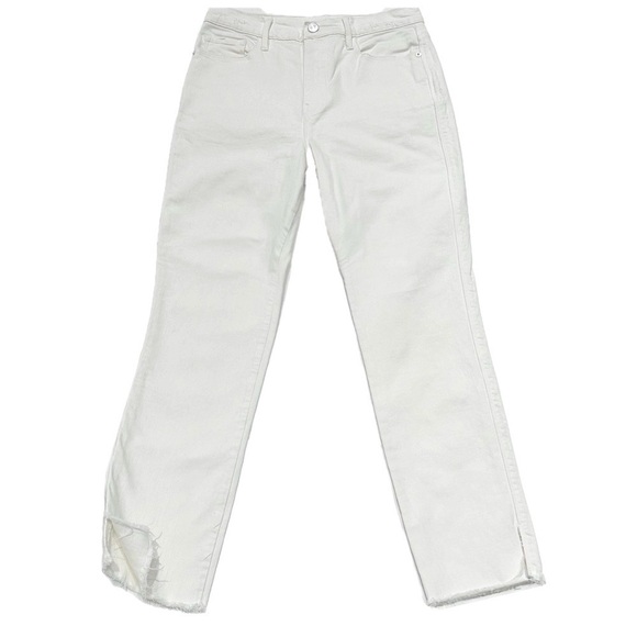 👖🤍 FRAME Le Sylvie Slender Straight Jeans | Off-White Ecru | Sz 29 #preppyvibes - Picture 1 of 8